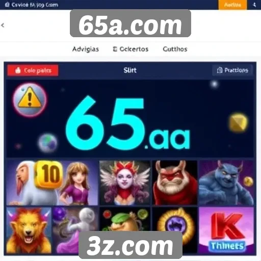 Exploração das categorias de jogos disponíveis no 65a.com
