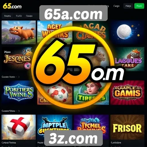 Análise da variedade de jogos disponíveis no 65a.com
